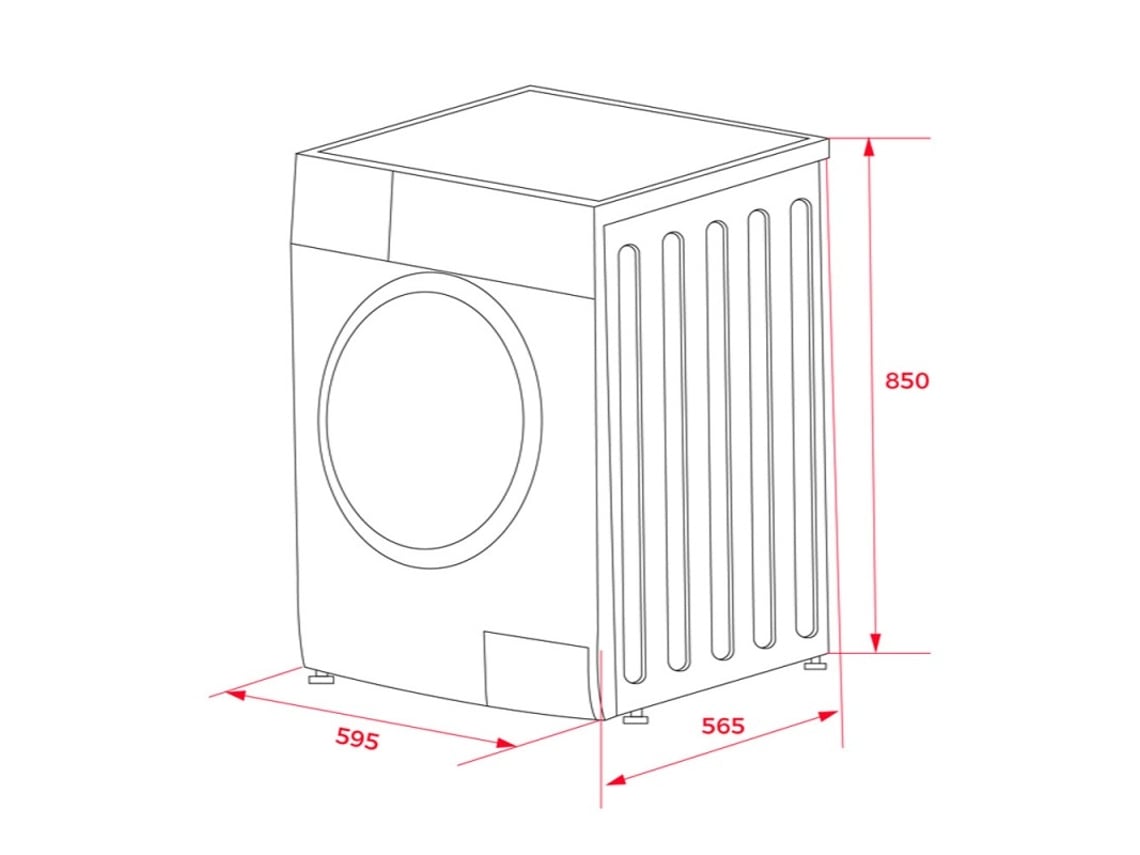 Máquina de Lavar Roupa TEKA WMK 81050 (10 kg - 1500 rpm - Cinzento)