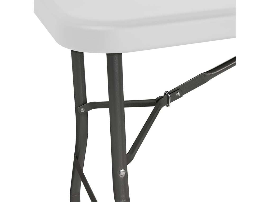 Pack de 2 mesas dobráveis ​​240cm retangulares brancas Catering 7house