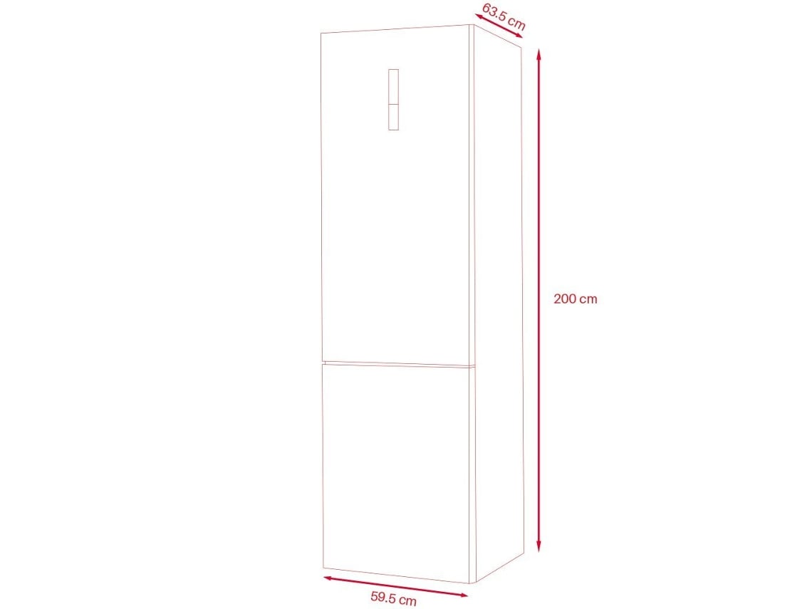 Geladeira Combi Evvo F60, 257 L 94 L, Aço Inoxidável, Total No Frost