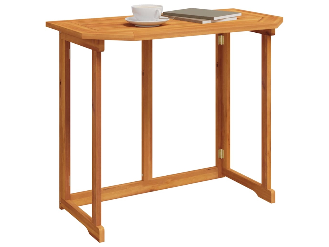 Mesa De Jantar Exterior 90x50x75 Cm Madeira De Acácia Maciça