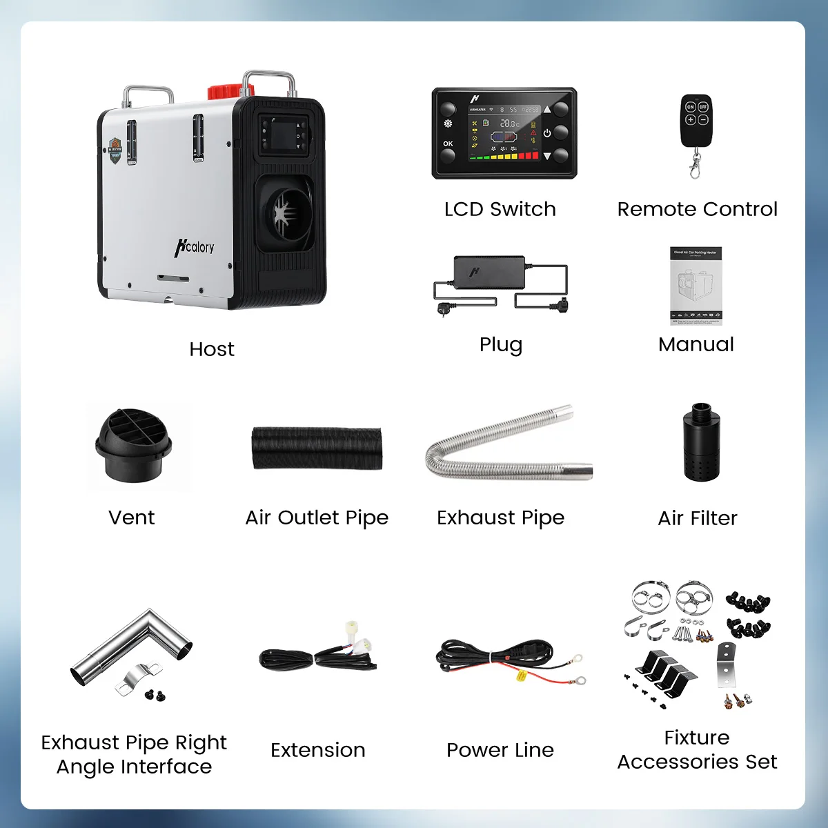 Aquecedor De Estacionamento, Aquecimento Eficiente, Controle Bluetooth, Hc2 S Oem
