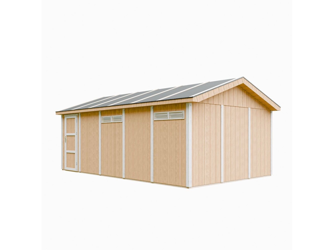 Garagem De Qualidade Premium 21 M² C378 X L648 Cm Timbela M992b Harvest Honey