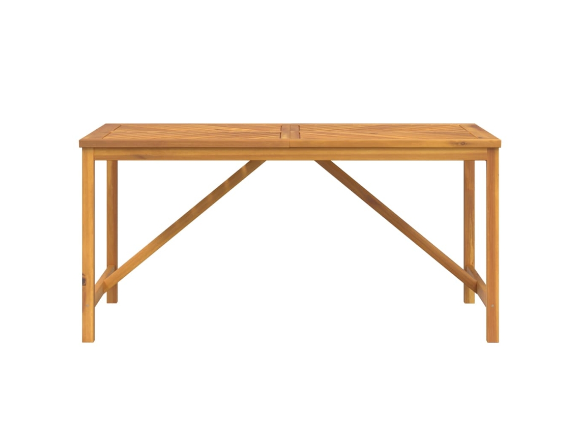 Mesa De Jantar Para Jardim Mesa Para Exterior 150x90x74cm Madeira De Acácia Maciça Lovely Home