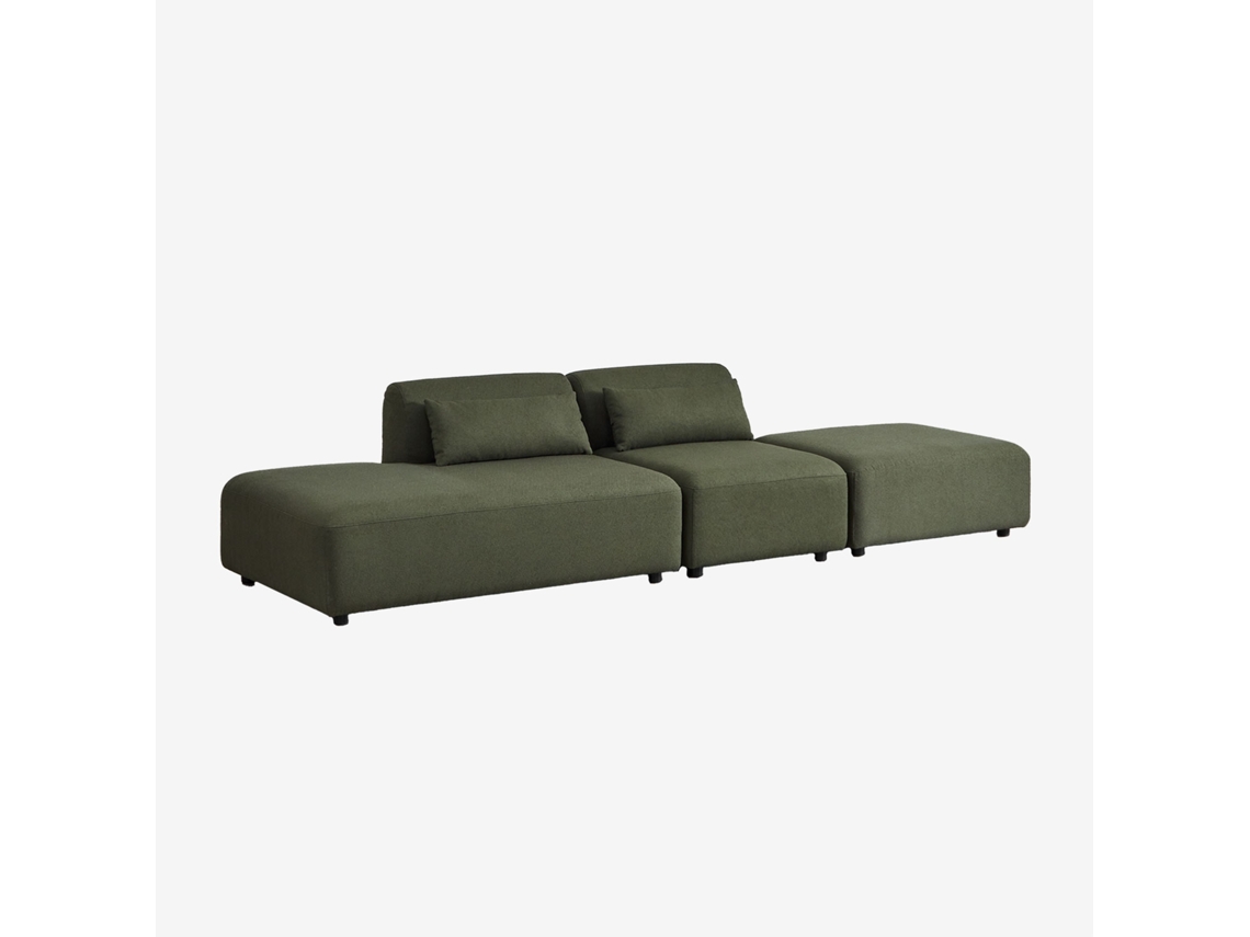 Sofá Modular De 2 Peças Com Chaise Longue Esquerda E Pufe Fogler Poliéster Sklum