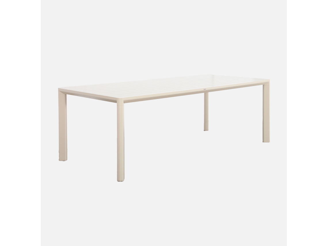 Mesa De Jardim Em Alumínio 8 Lugares, Beige Sweeek