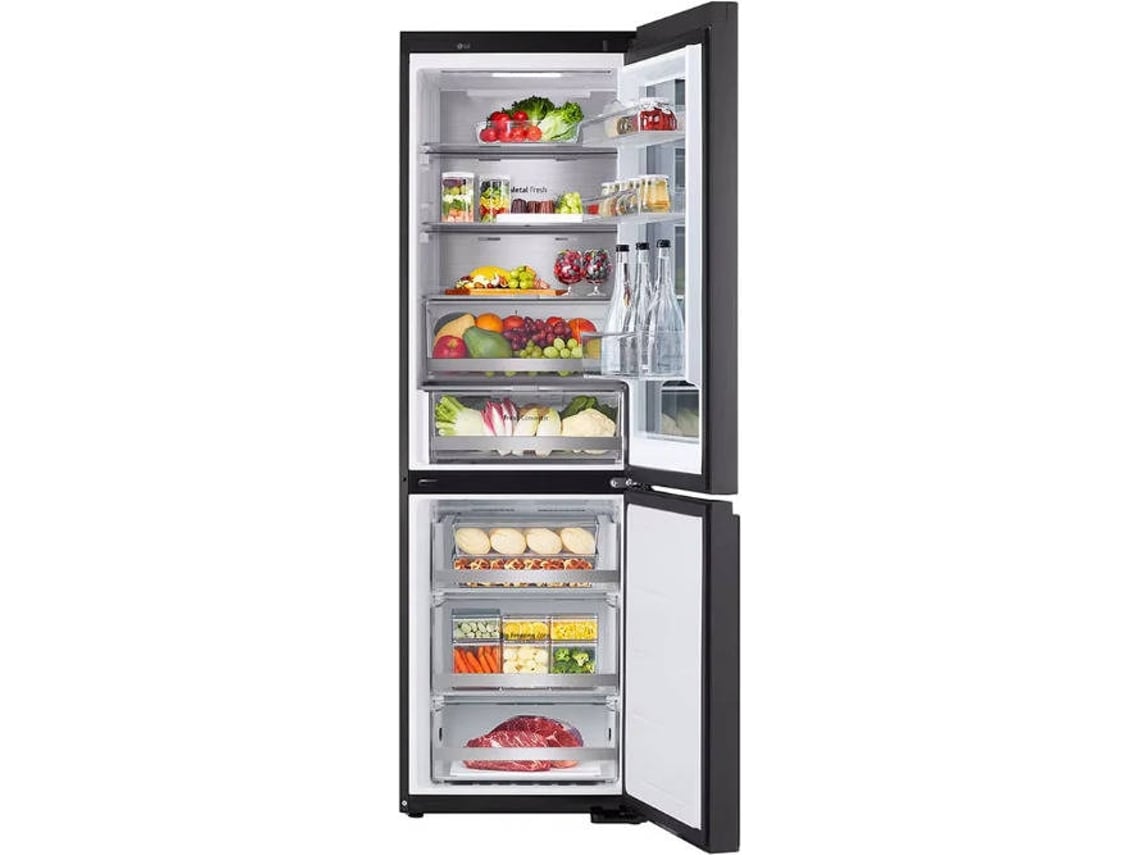 Frigorífico Combinado LG GBG7190CEV (No Frost - 186 cm - 349 L - Preto)