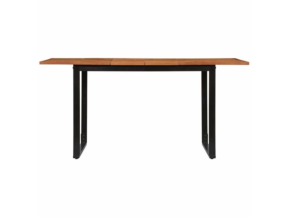 Mesa De Jantar 160x80x75 Cm Madeira Maciça De Acácia Haochrymec