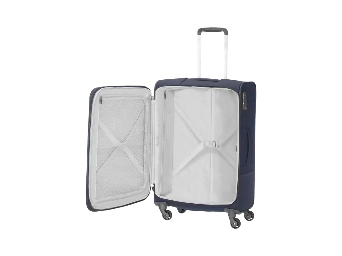 Mala de Viagem Grande Expansível SAMSONITE Base Boost  Azul Escuro (78x47x30/33cm - 105/113L)