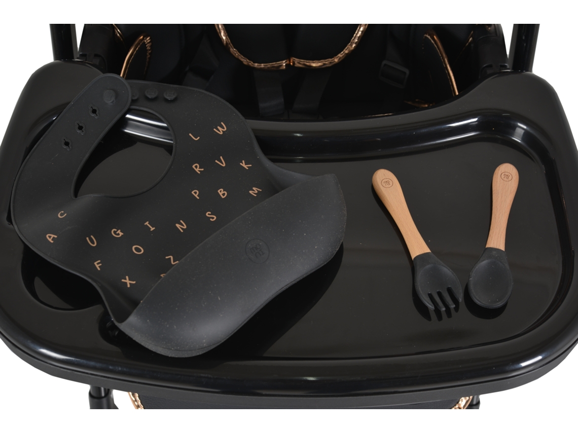 Cadeira De Refeição Com Brinde Lindo Preto Moni Moni