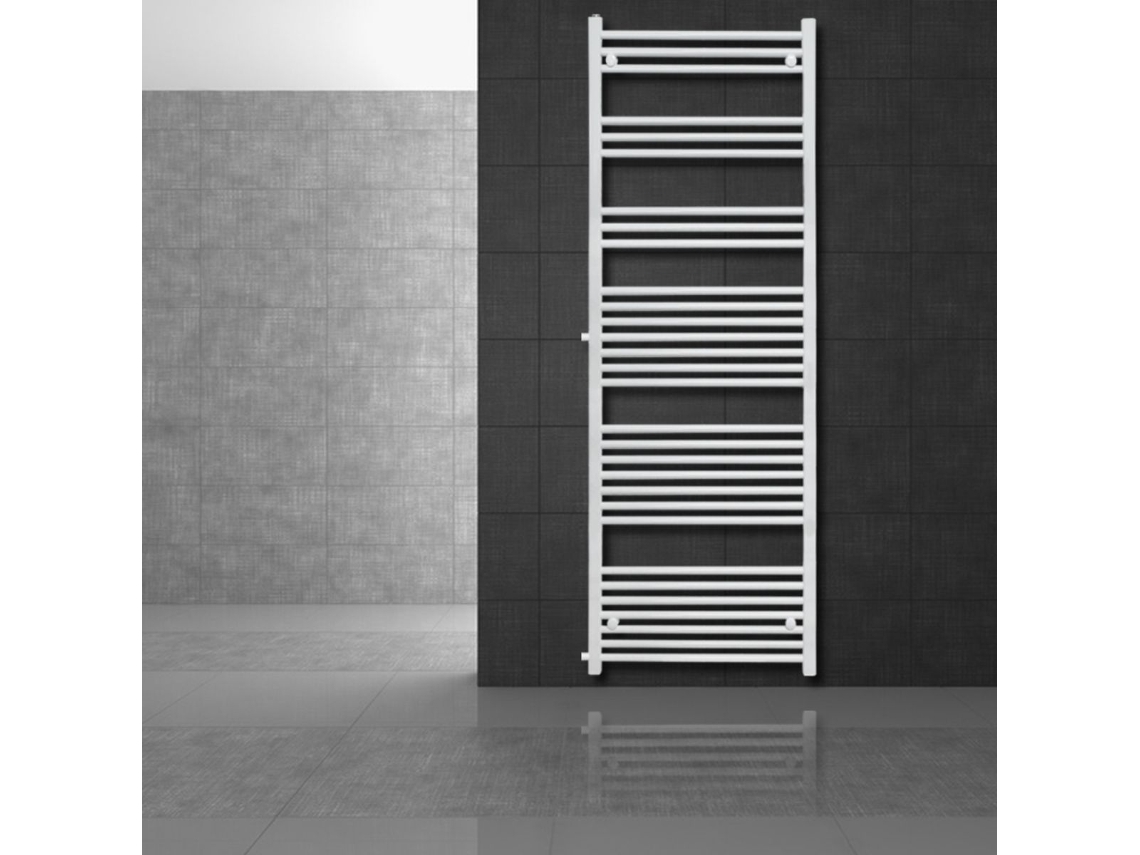 Radiador de Casa de Banho 600X1800 Mm Branco Direito com Ligação Lateral LUXEBATH