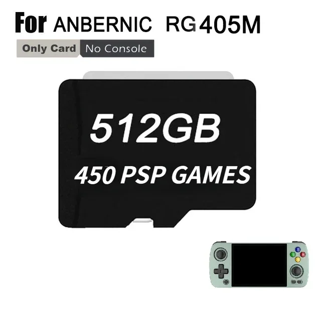 Consoles De Videogame, Capacidade De 512g, Suporte A Vários Emuladores, 512g Somente 510 Psp Oem