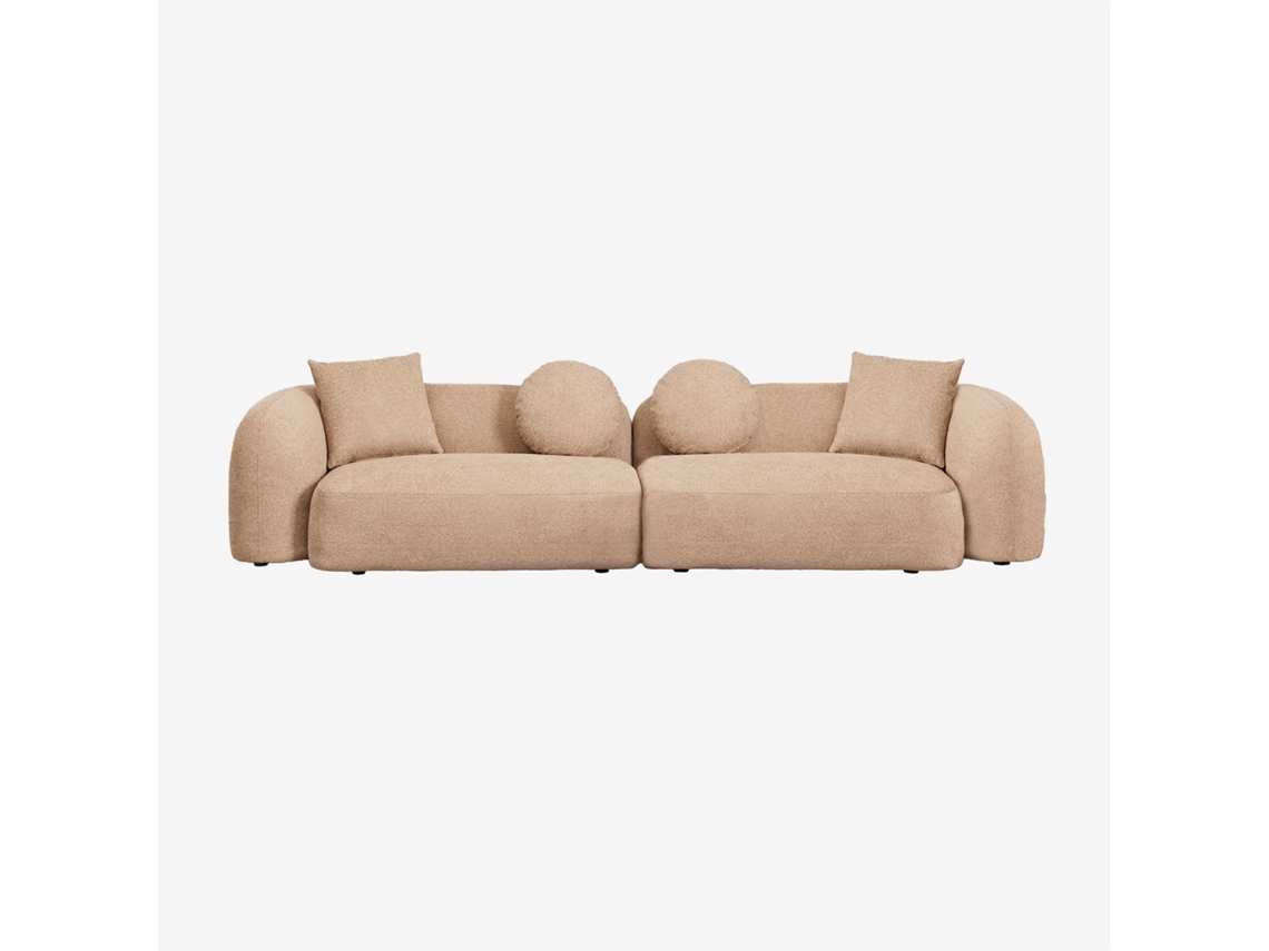 Sofá Modular De 2 Peças Em Chenille Coco Poliéster Sklum