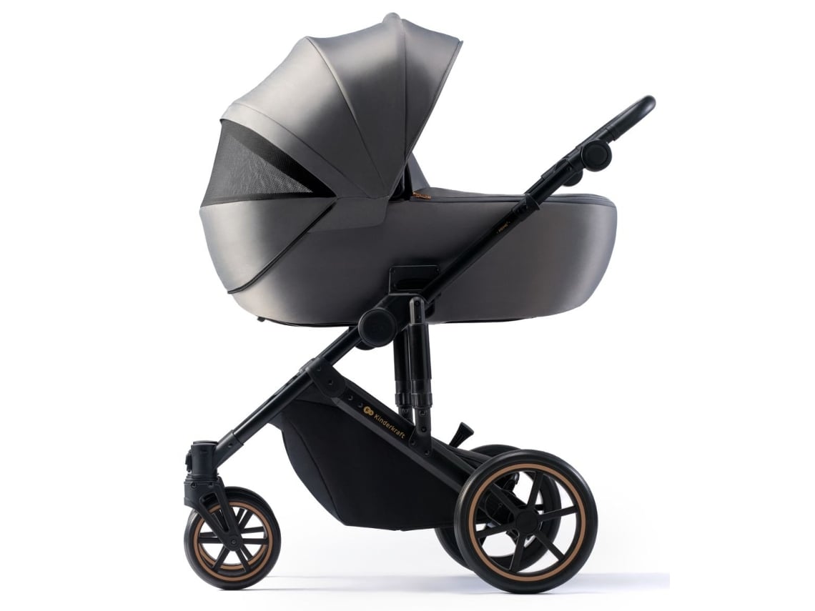 Carrinho de Bebê 2 em 1 Prime 2 Até 22 kg Shadow Grey KINDERKRAFT