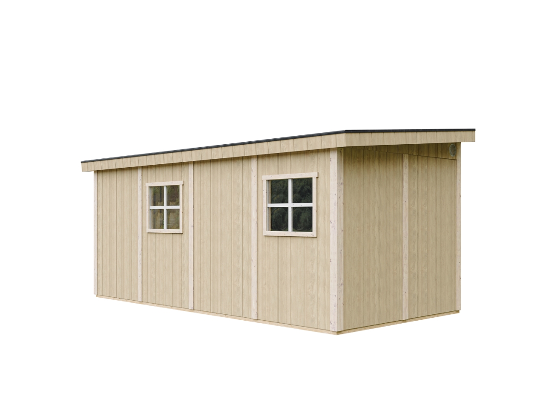 Casa De Jardim Qualidade Premium 11,47 M² A231x248x530 Cm Sem Piso E Parede Lateral Timbela M940b