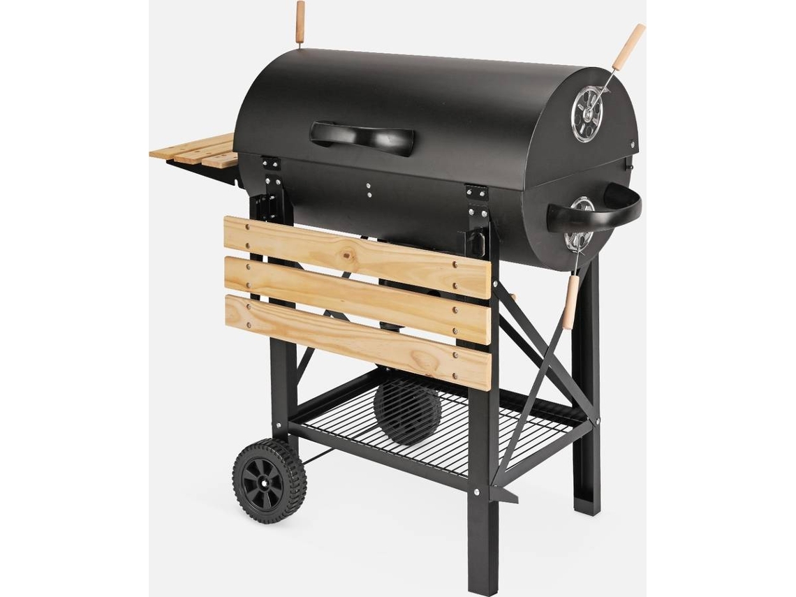 Barbecue ALICE'S GARDEN Sweeek Serge American Smoker, Recuperador de Cinzas, Tablets, Conjuradores (114x35x79 cm)