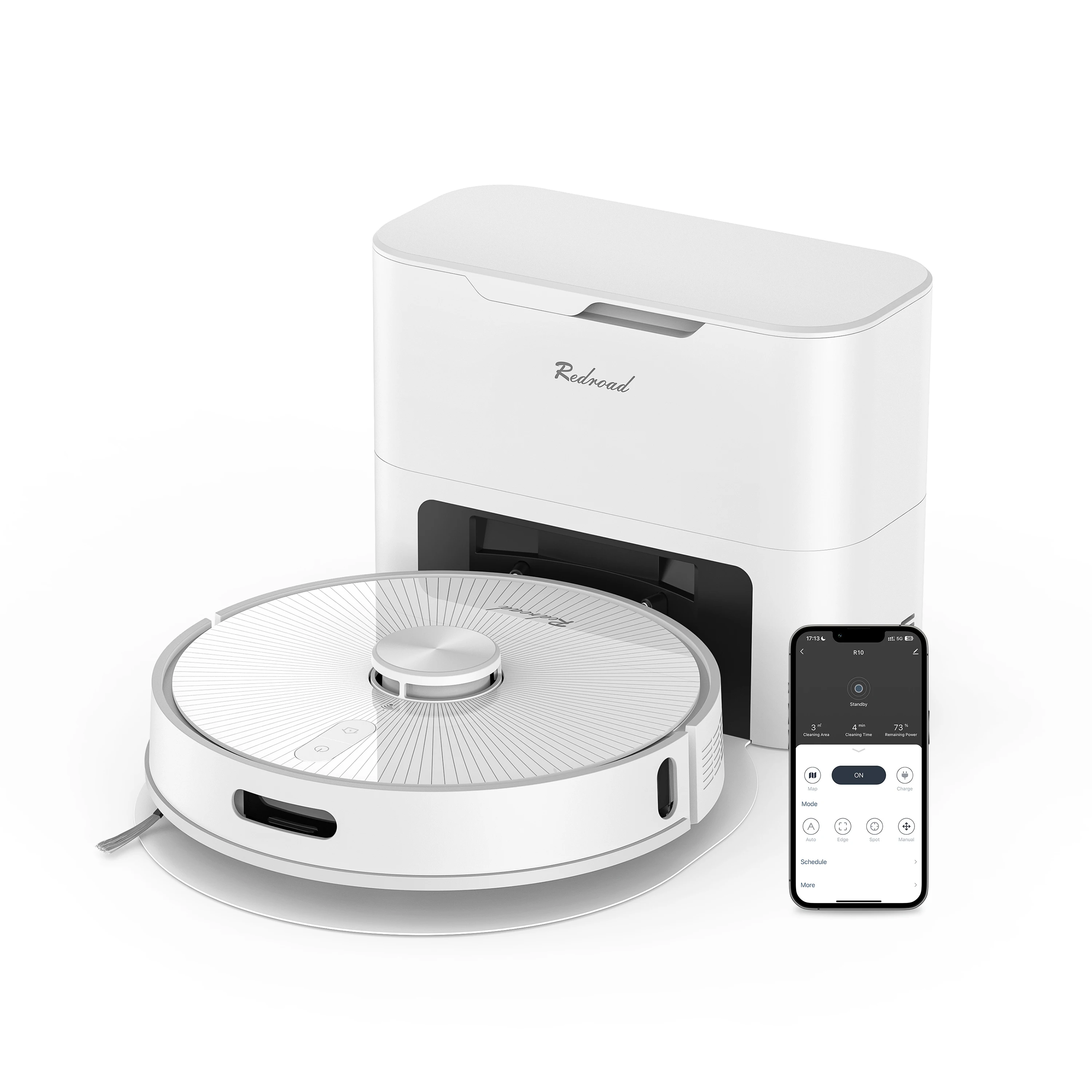 Aspirador De Pó Robô, Potência De Sucção De 4000pa, Agendamento Automatizado, R10 Oem