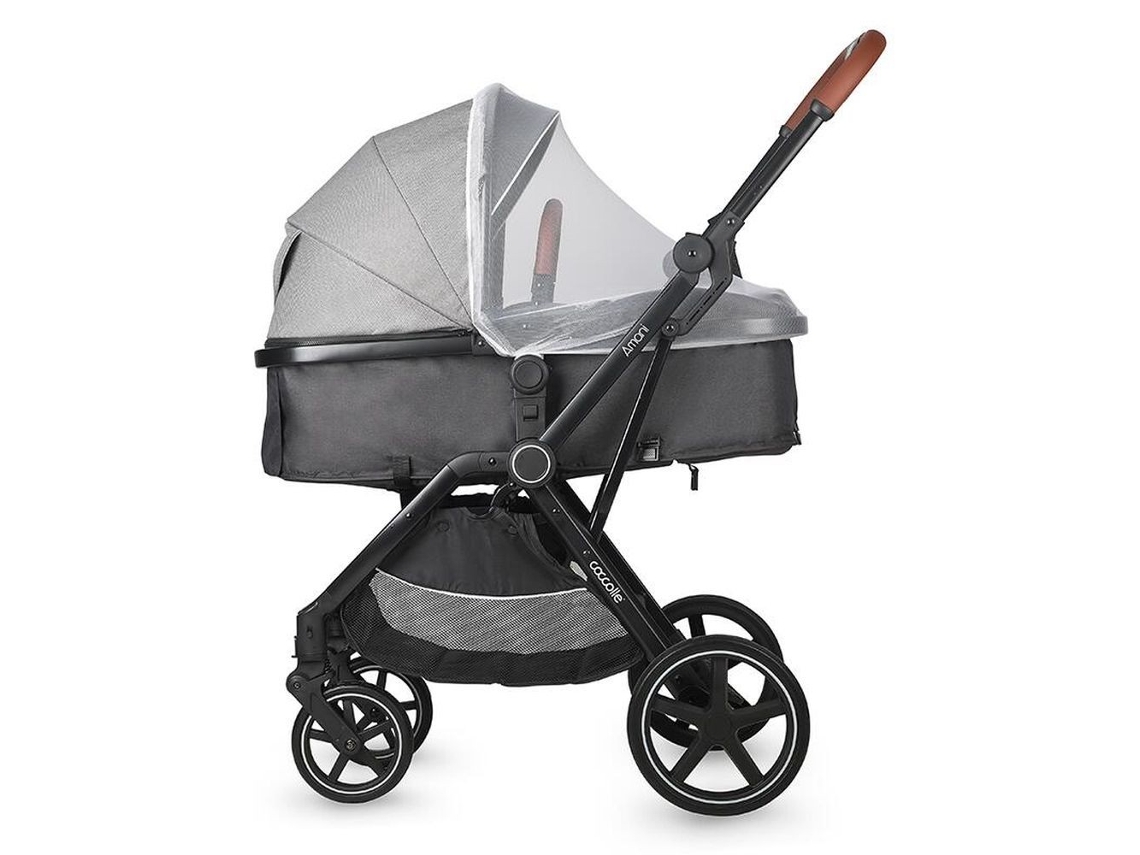 Carrinho de Bebê Trio Conversível Amani Até 22 kg em COCCOLLE Antracite