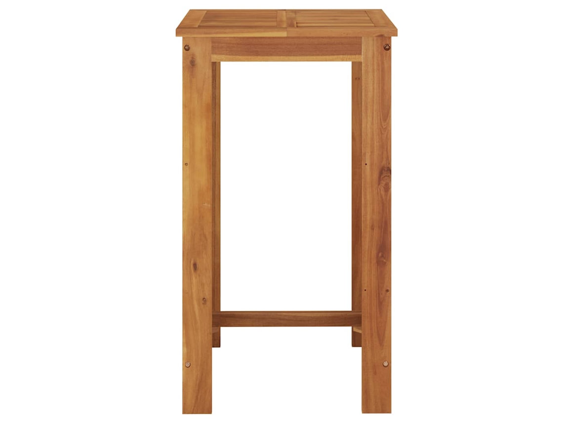 Mesa De Bar Jardim 60x60x105 Cm Madeira Acácia Maciça