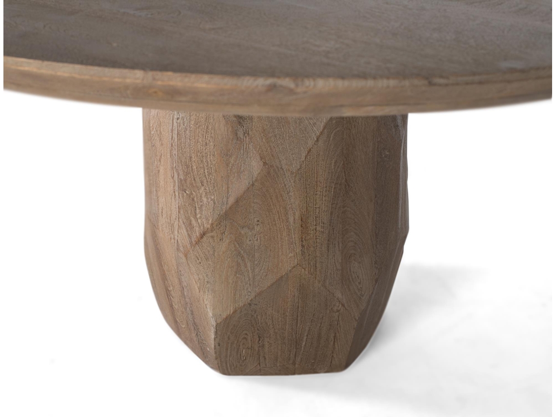 Mesa de Jantar Feita À Mão em Madeira Maciça 150 Cm 78X150X150 GINER Y COLOMER