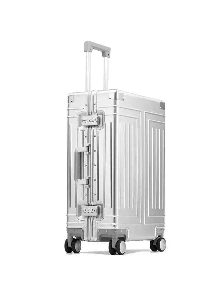 Mala, Liga De Alumínio-magnésio, Rodas Giratórias, Prata, 20 Polegadas