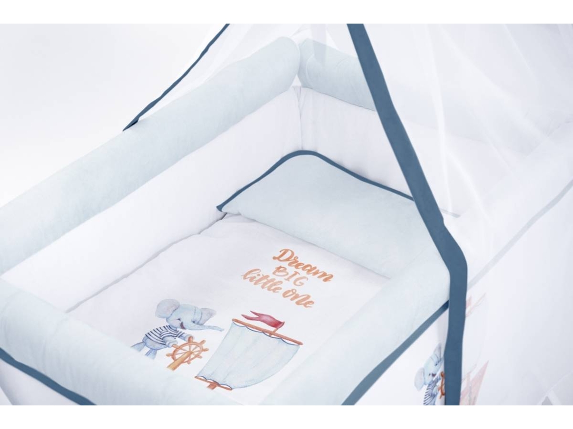 Mini Berço e Têxtil TANUKI Sailor Boat Multicolorido (57x25x82 cm)