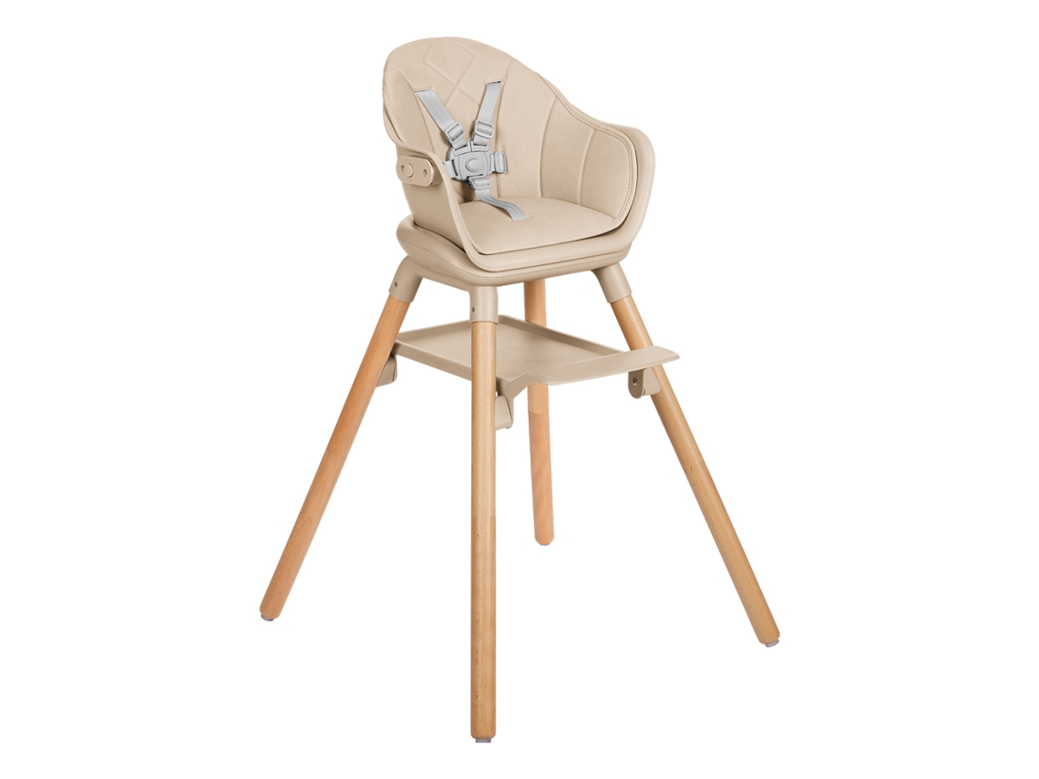 Cadeira De Refeição 2 Em 1 Woody Bege Kikkaboo