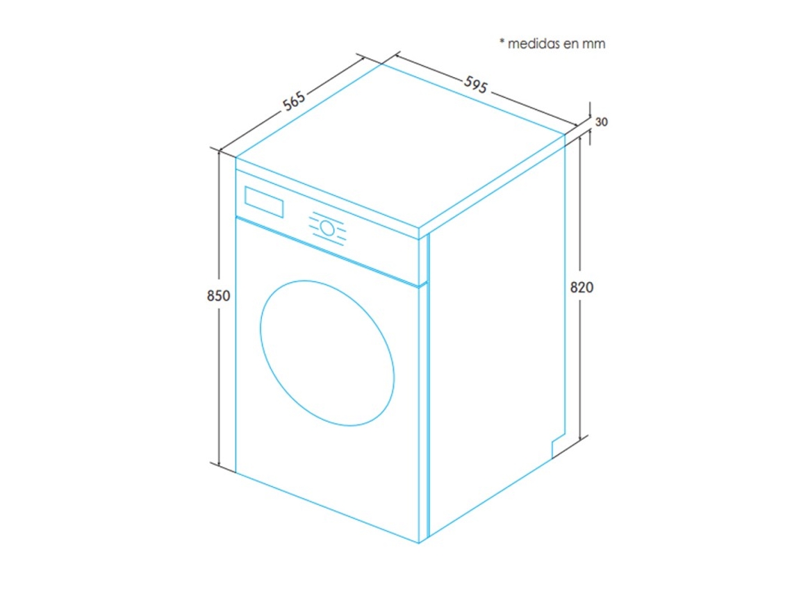 Máquina de Lavar Roupa EDESA EWF-1710 WH (10 kg - Branco)