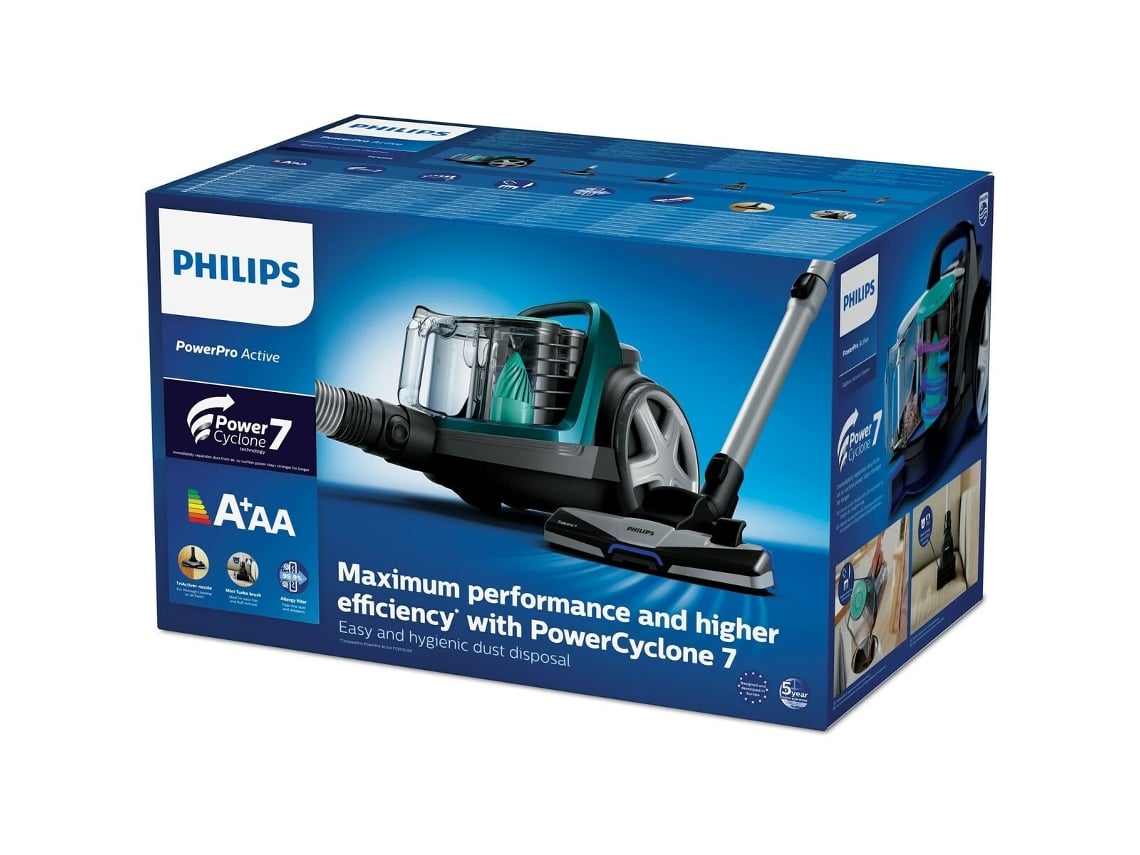Aspirador sem Saco PHILIPS FC9555/09 (Verde - 900 W - 1,5 L)