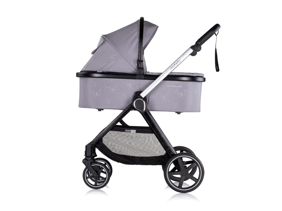 Carrinhos De Bebê Trio Marbella Até 22 Kg Da Chipolino Cloud Cinza