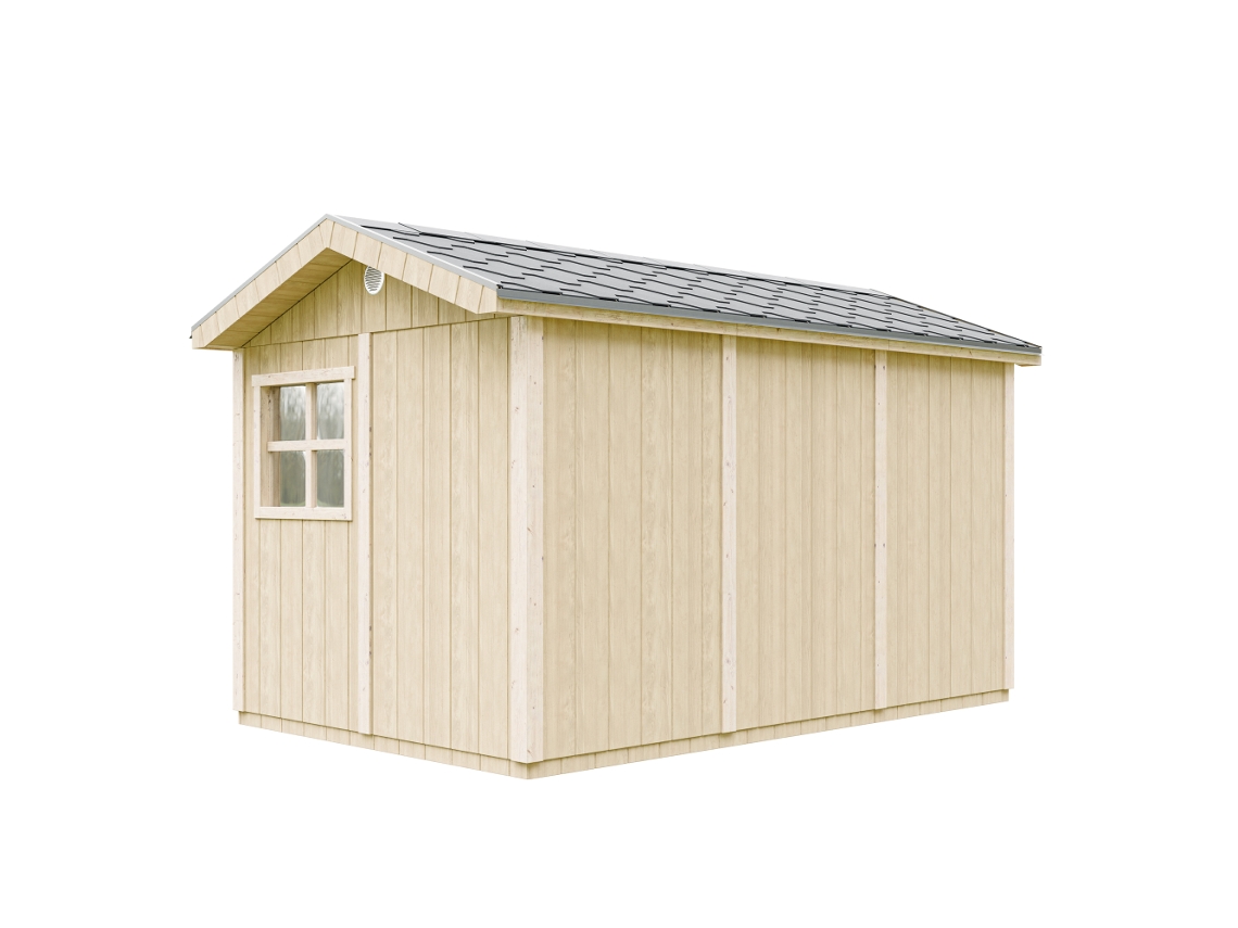 Casa De Jardim Qualidade Premium 8,68 M² A252x250x412 Cm Com Piso E Telhas Betuminosas Timbela M914a