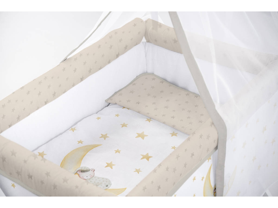 Berço NAF NAF Mini-berço + Textil e Véu Marlon Night