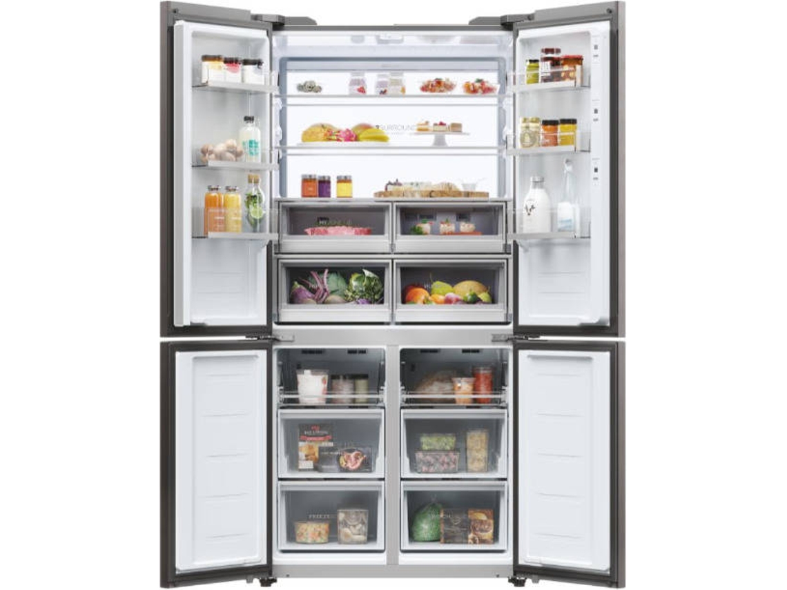 Frigorífico Americano HAIER HCW9919ESGB E (No Frost - 586 L - 190 cm - Preto)