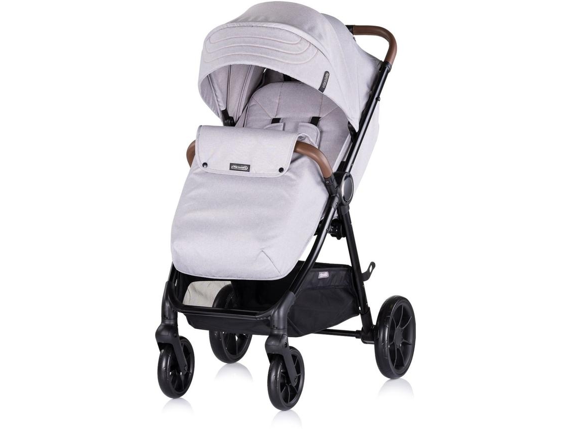 Carrinho Ultera Com Protetor De Pés Até 22 Kg Em Chipolino Cloud Cinza