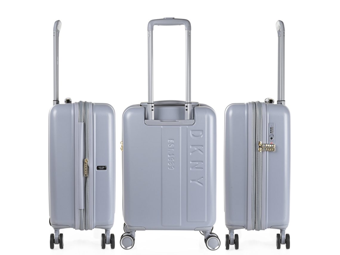 DKNY DKNY-413 City Block Prata Branca Pequena Mala para Pc 35X54X23 Cm 36 5L