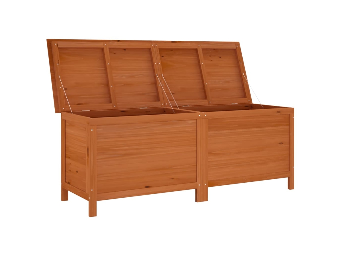 Caixa Arrumação para Jardim 150X50X56 5Cm Abeto Maciço Castanho PANGSHIYUAN