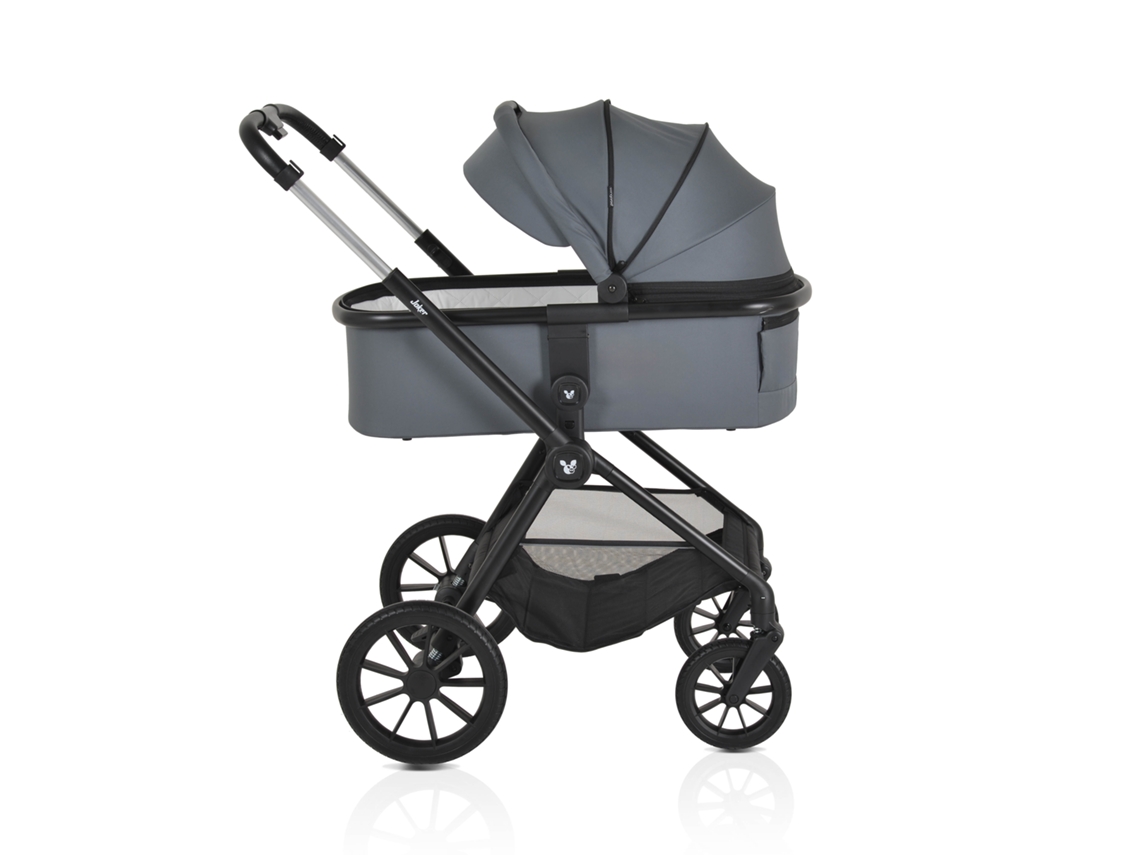 Carrinho De Bebê 3 Em 1 Coringa Cinza Mineral Cangaroo Cangaroo