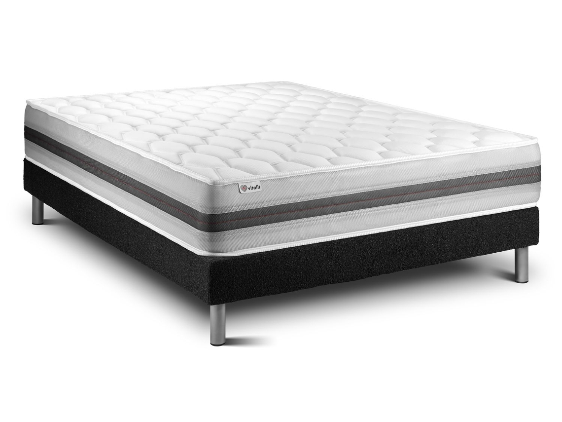 Sommier de Casal Vitalspring Recover Altura VITALIT Espuma com memória Preto (160x200)