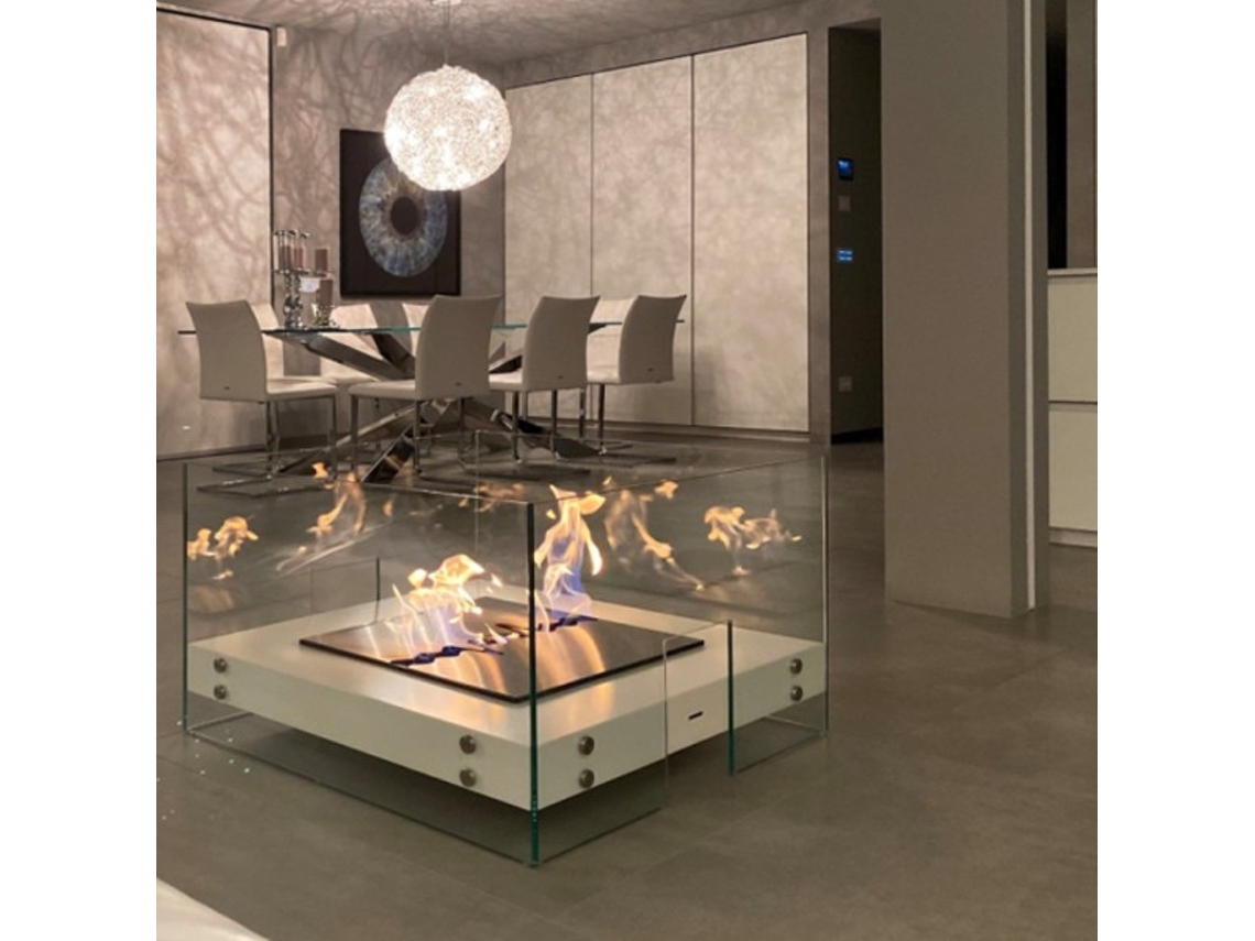 Lareira a bioetanol de instalação livre preto/branco PICCO Branco OUTINFIRE