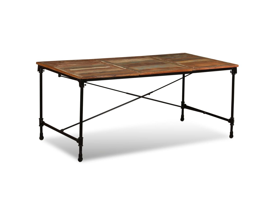 Mesa de Jantar Madeira Reciclada Maciça 180 Cm NONAME