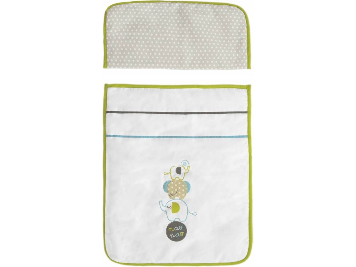Mini Berço Naf Naf Elephants Verde (55 X 85 Cm)