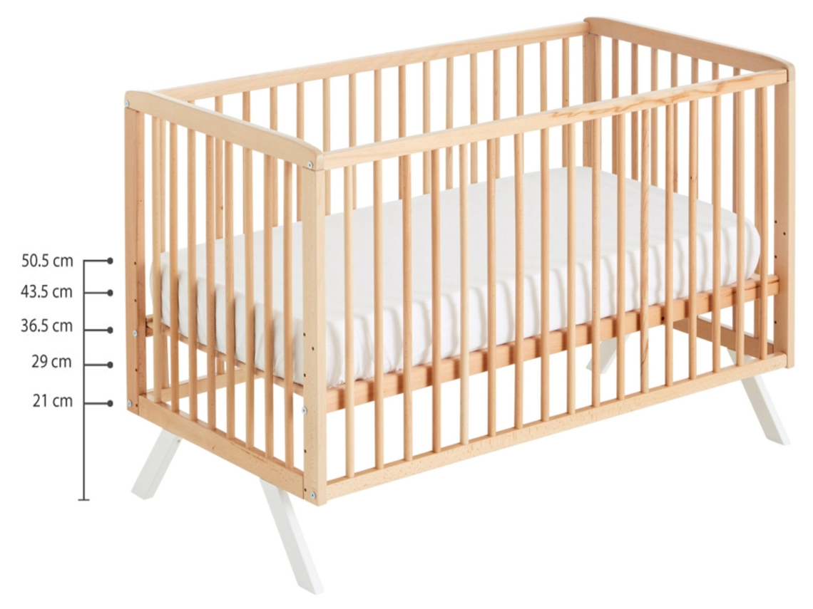 Berço COOL · DREAMS Koala (Branco - Madeira de Faia - 64x124x81 cm)