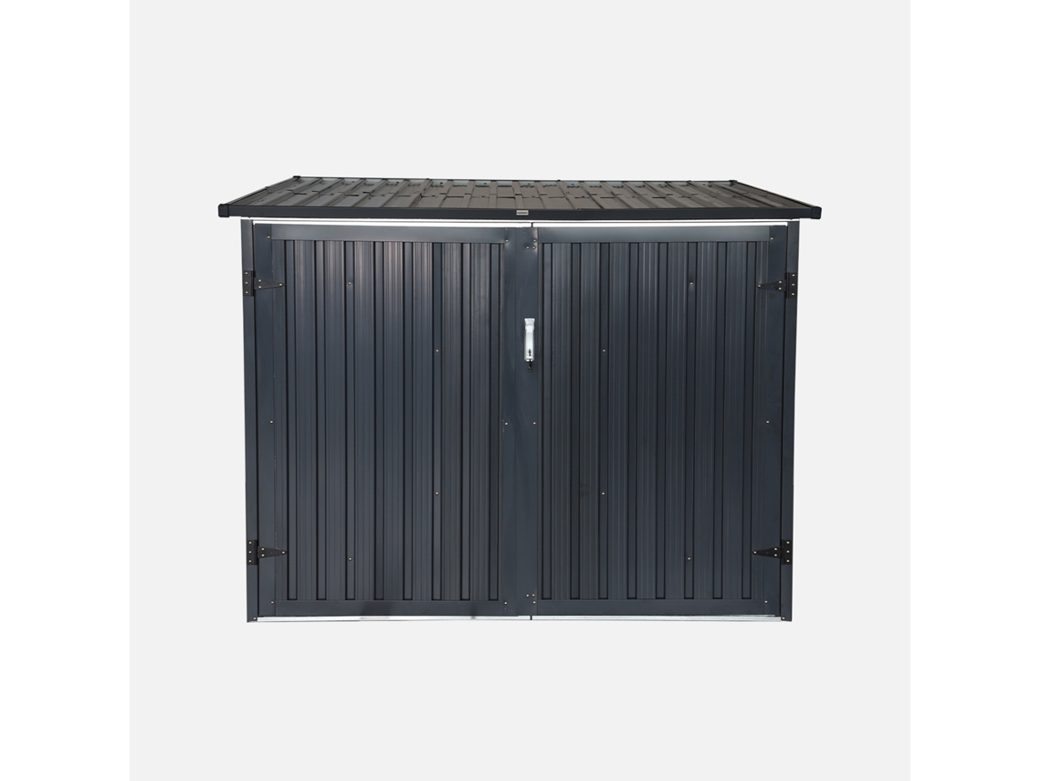 Abrigo SWEEEK Para Bicicletas Em Aço Galvanizado Cinzento Cinza (157x198x203)