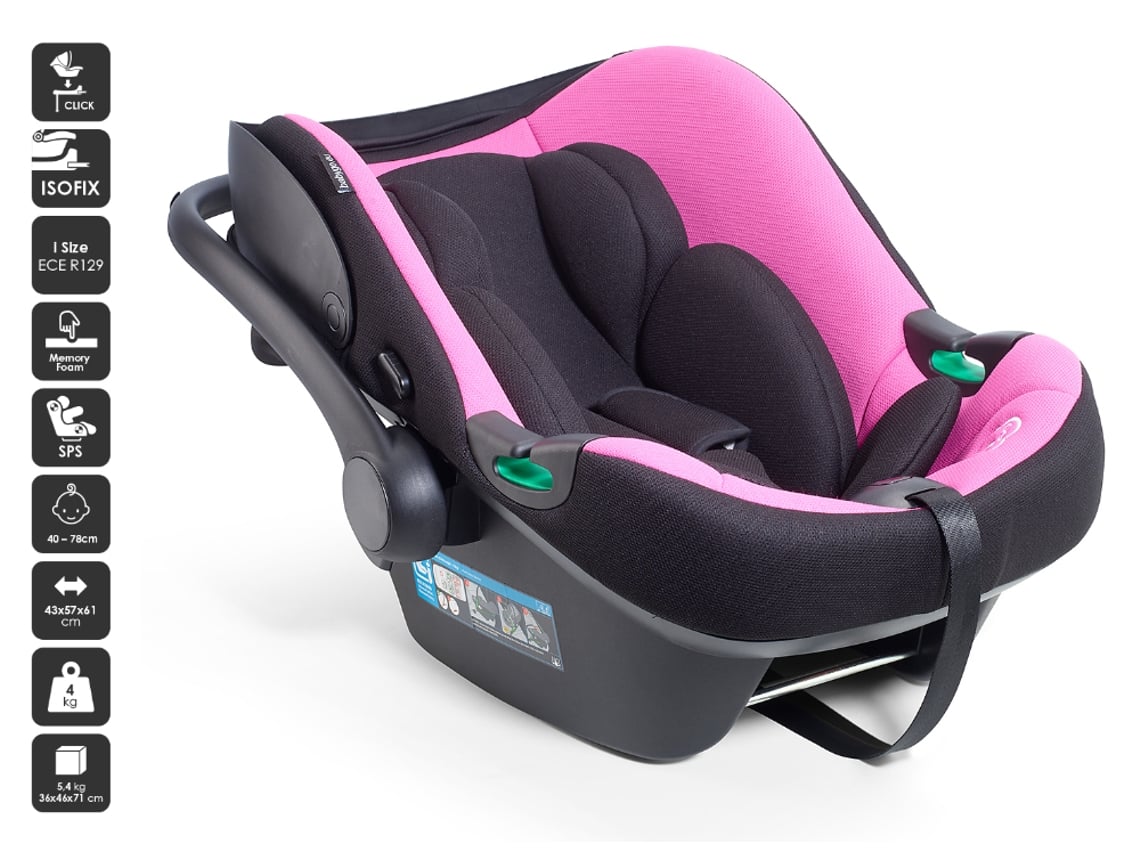 Cadeira Auto I Size 40 80 Cm Babygo Travel Xp Rose