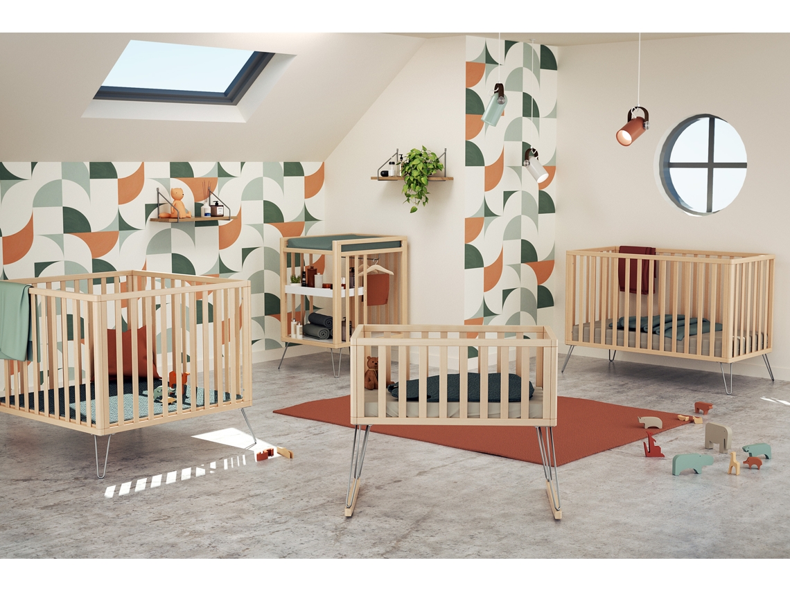 Berços JURABABY (40 x 80 cm - Castanho)