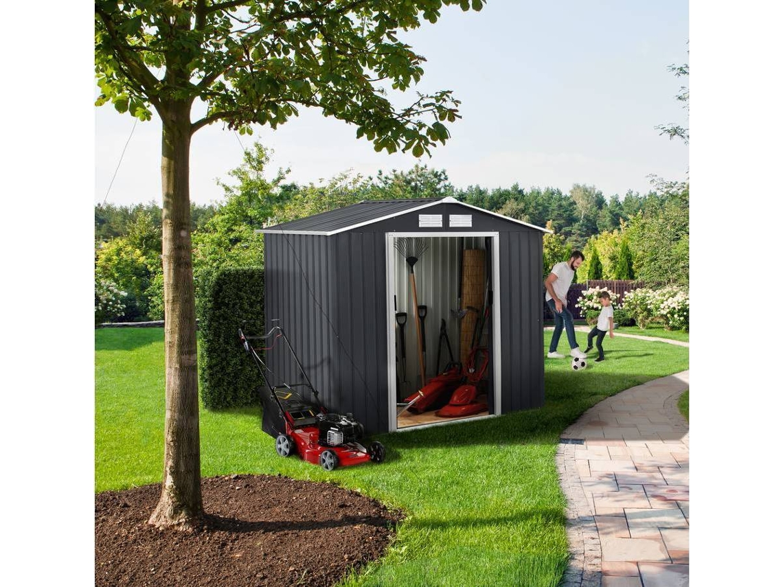 Abrigo de Metal HABITAT & JARDIN Vegas (117x203 M)