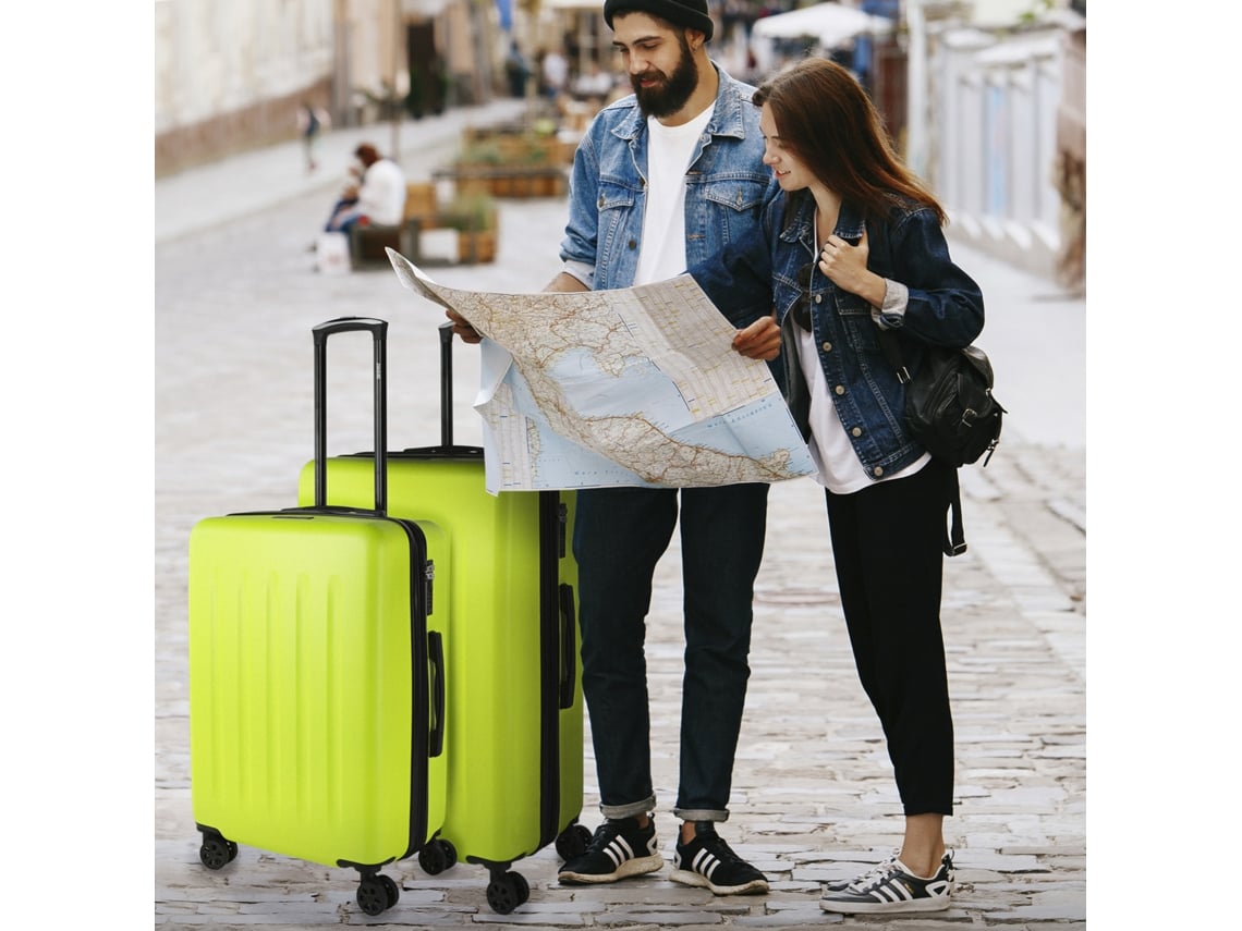 Conjunto de Malas Rígidas SKPAT Lisbon Pistache Abs 50X74X30 Cm 97L