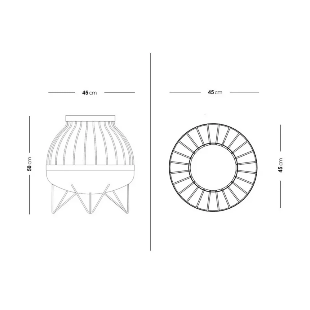 Braseiro Vintage Somma Ferrugem Arpe Studio