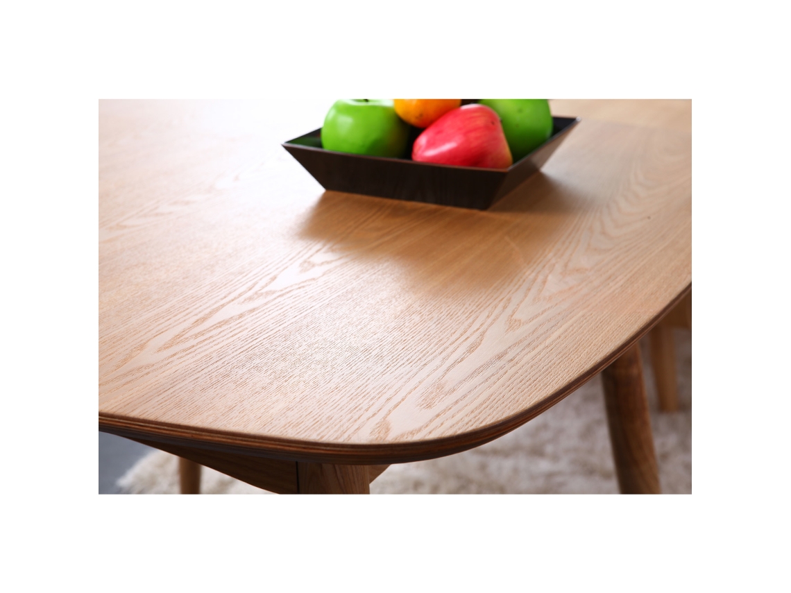 Mesa de Jantar Cinza Natural Design L90 Baltik MILIBOO