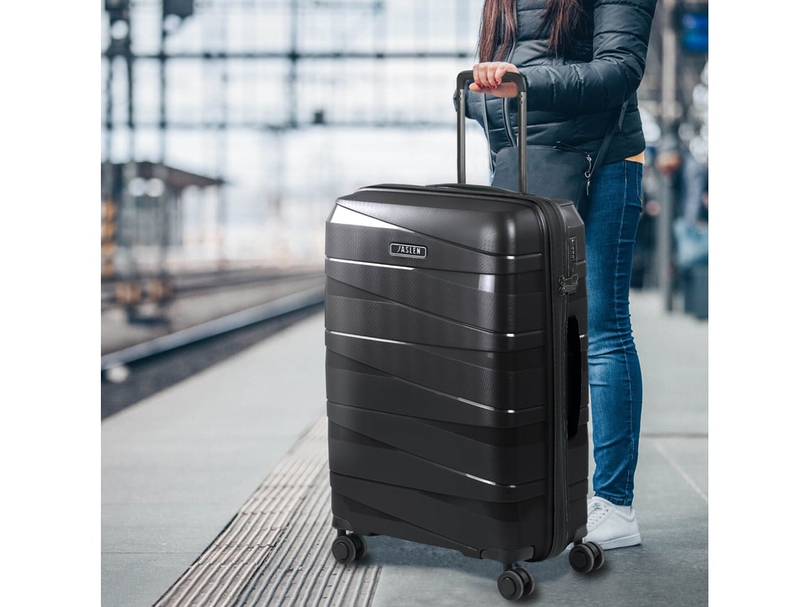 Mala Grande Pp JASLEN Stuttgart Preto 48X75X29 Cm 92L