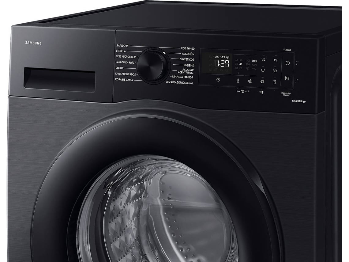 Máquina de Lavar Roupa SAMSUNG WW90CGC04DABEC ECOBUBBLE (9 kg - 1400 rpm - Preto)